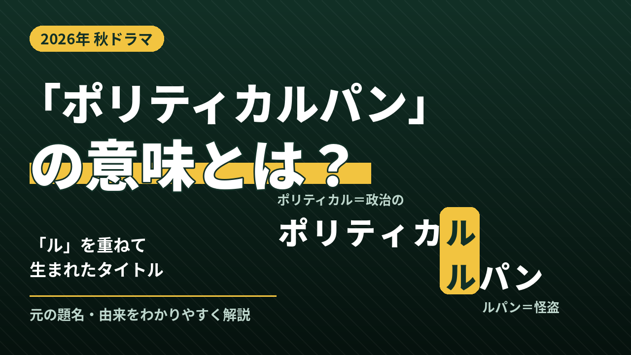 「ポリティカルパン」の意味由来